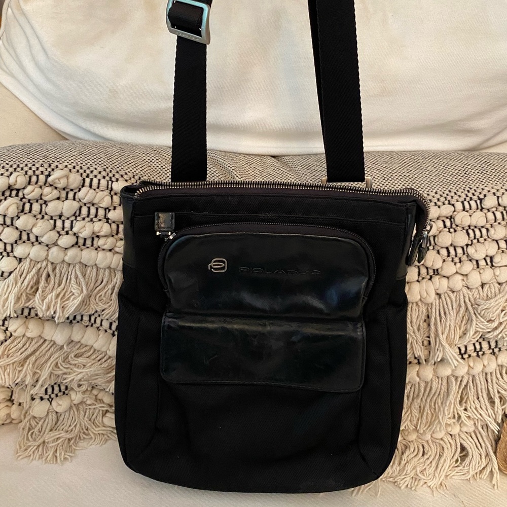 Piquadro Leather Crossbody Bag - Picture 4 of 8